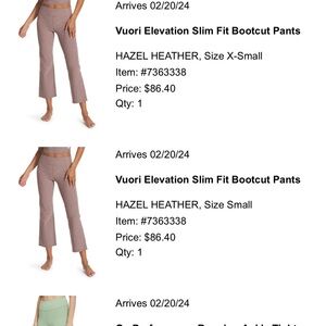 Vuori Elevation Slim Fit Bootcut Pants